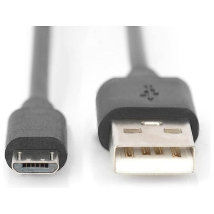 Micro-USB naar USB Kabel - Datakabel- Zwart - NLMAX