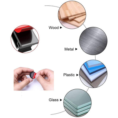 MiuCo 100 stuks kabelorganizers, Cable Management Kit met Kabelbinders Klittenband en Kabelclips Kabelhouders Zelfklevend, Kabelmanagement Set voor bureaus met cable holder en klittenband zelfklevend - NLMAX