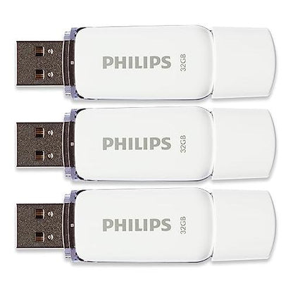 Philips USB 2.0 32GB Snow Edition Shadow Grey 3-Pack - NLMAX