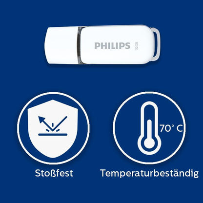 Philips USB 2.0 32GB Snow Edition Shadow Grey 3-Pack - NLMAX