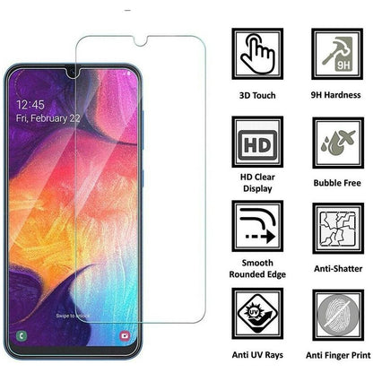 Samsung A60 Screenprotector glas - extra strek en helder Beschermglas - 2 stuks - NLMAX