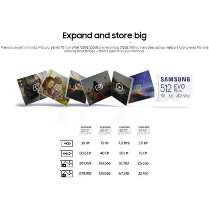 Samsung Evo Plus 128 GB microSD SDXC U3 Class 10 A2 geheugenkaart 130 MB/S adapter 2021 - NLMAX