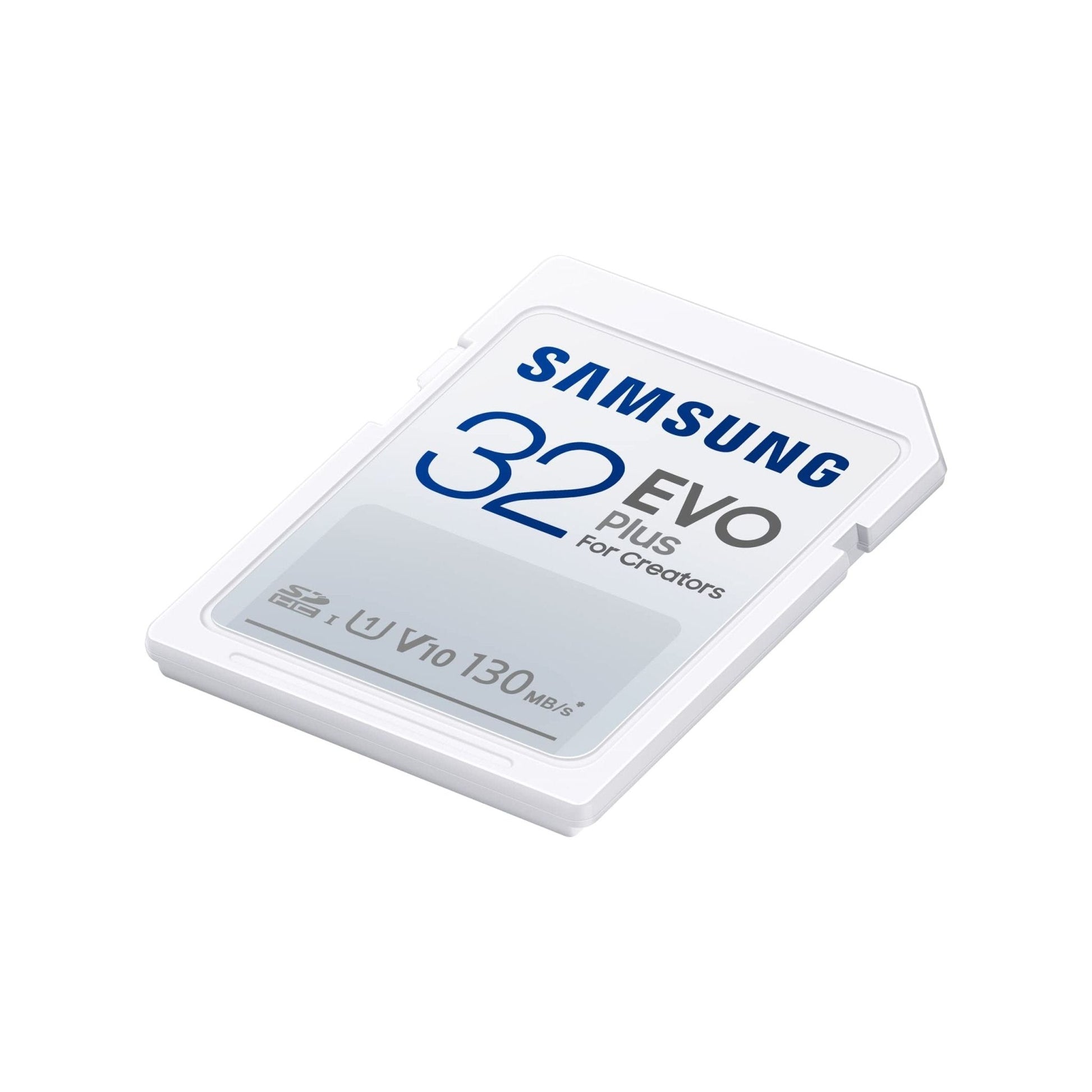 Samsung EVO Plus SD-geheugenkaart, 32GB, SDXC UHS-I U1, Full HD, 130MB/s leessnelheid, geheugenkaart voor spiegelreflexcamera's en systeemcamera's, MB-SC32K/EU - NLMAX
