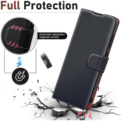 Samsung Galaxy A51 Hoesje – Wallet Case Softcase Bookcase met plek voor pasjes en standaard-Magneet - Zwart - NLMAX