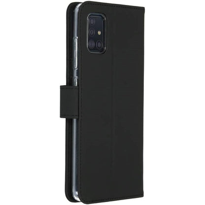 Samsung Galaxy A51 Hoesje – Wallet Case Softcase Bookcase met plek voor pasjes en standaard-Magneet - Zwart - NLMAX