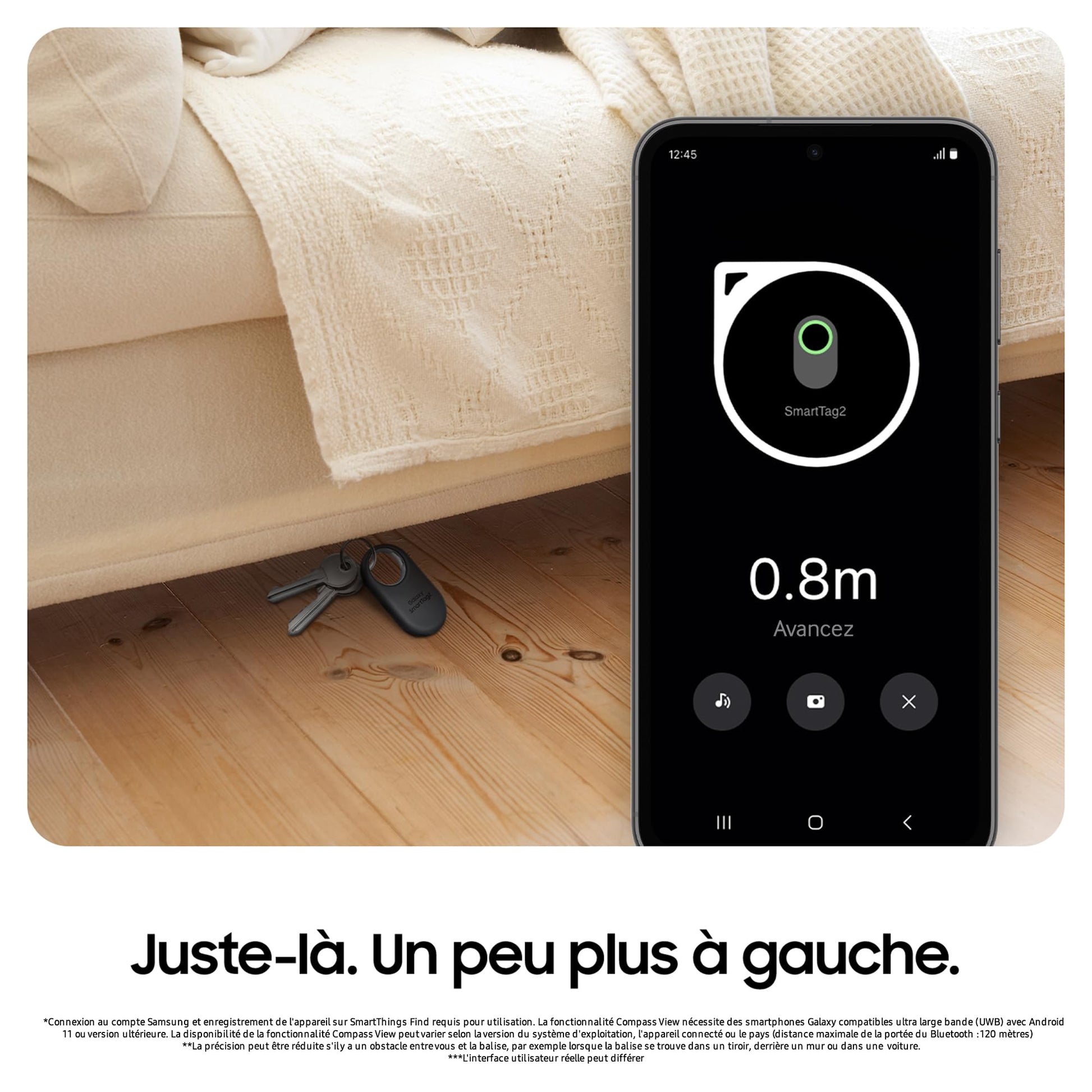 Samsung Galaxy SmartTag2 Bluetooth Smart Baken, Zwarte Versterkte beschermhoes inbegrepen [Amazon Exclusive], compatibel met Samsung Galaxy smartphones, verloren modus, zwart - NLMAX