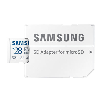 Samsung MicroSD-geheugenkaart Evo Plus 128 GB SDXC U3 klasse 10 A2 130MB/s met adapter versie 2021 (MB-MC128KA/EU) - NLMAX