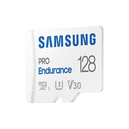 Samsung PRO Endurance microSD-geheugenkaart, 128GB microSDXC UHS-I U3 100MB/s Video Monitoring Memory Card met Adapter, MB-MJ128KA - NLMAX