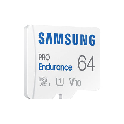 Samsung PRO Endurance microSD-geheugenkaart, 64GB microSDXC UHS-I U1 100MB/s Video Monitoring Memory Card met Adapter, MB-MJ64KA - NLMAX