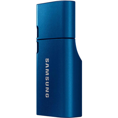 Samsung USB-stick, USB-C, 256GB, 400MB/s lezen, 110MB/s schrijven, USB 3.1 flashdrive voor notebooks, tablets en smartphones, blauw, MUF-256DA/APC - NLMAX