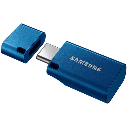 Samsung USB-stick, USB-C, 256GB, 400MB/s lezen, 110MB/s schrijven, USB 3.1 flashdrive voor notebooks, tablets en smartphones, blauw, MUF-256DA/APC - NLMAX