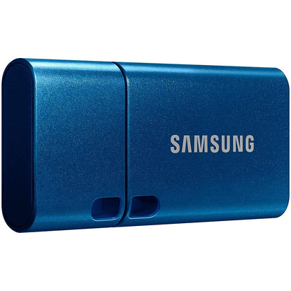 Samsung USB-stick, USB-C, 256GB, 400MB/s lezen, 110MB/s schrijven, USB 3.1 flashdrive voor notebooks, tablets en smartphones, blauw, MUF-256DA/APC - NLMAX