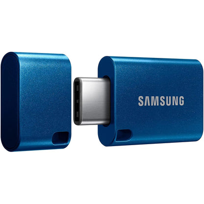 Samsung USB-stick, USB-C, 64GB, 300MB/s lezen, 30MB/s schrijven, USB 3.1 flashdrive voor notebooks, tablets en smartphones, blauw, MUF-64DA/APC - NLMAX