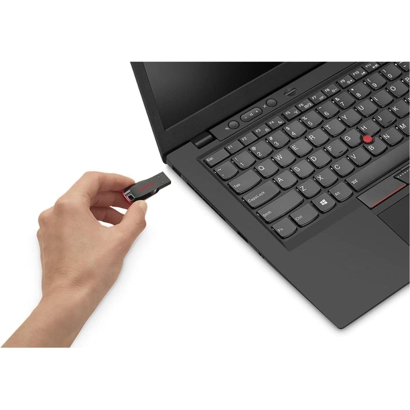 SanDisk 64 GB Cruzer Blade USB 2.0 Flash Drive - Black - NLMAX