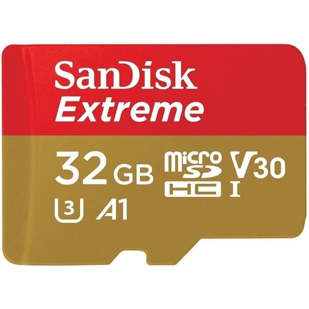 SanDisk Extreme microSDXC-geheugenkaart + SD-adapter met A2 App Performance + Rescue Pro Deluxe, tot 170 MB/s, Klasse 10, UHS-I, U3, V30, Rood/Goud - NLMAX