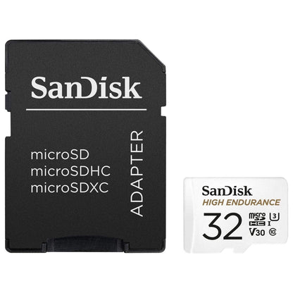 SanDisk High Endurance MicroSD-Kaart 32 GB (Perfect Voor Dashboardcamera Of Bewakingssysteem Thuis, Hoge Duurzaamheid, Tot 2.500 Uur Opnemen, Full HD En 4K) - NLMAX