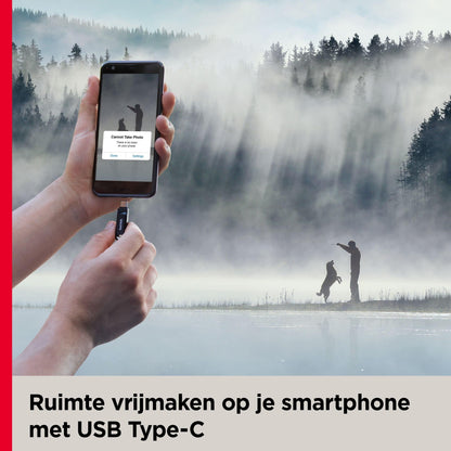 SanDisk Ultra Dual Drive Go USB Type-C Flashdrive 128 GB (2-In-1 Flashdrive, USB Type-C En Type-A, Automatisch Back-Ups, SanDisk Memory Zone-App, 400 MB/s) - NLMAX