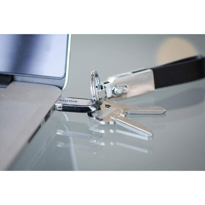 SanDisk Ultra Flair USB 3.0 Flash Drive 256 GB (Robuuste En Stijlvolle Metalen Behuizing, Wachtwoordbeveiliging, 150 MB/s Lezen) Zwart - NLMAX