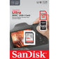 SanDisk Ultra SDXC UHS-I-Kaart 128 GB (Full HD-Video’s, UHS-I-Videoprestaties, Leessnelheden Tot 140 MB/s, Bestand Tegen Water, Temperatuurschommelingen, 10 Jaar Beperkte Garantie) - NLMAX