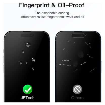 Screen Protector voor iPhone 14 Pro Max 6,7-Inch, Volledige Dekking 9H Gehard Glas 3-Stuks Hoesje Vriendelijk, - NLMAX