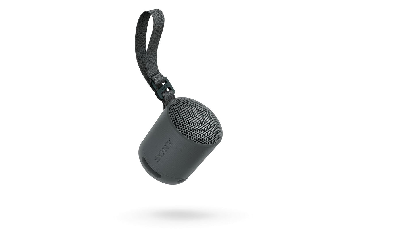 Sony SRS-XB100 Bluetooth-luidspreker, licht, compact, waterdicht en stofdicht IP67, tot 16 uur accu, aanpasbare band, zwart - NLMAX