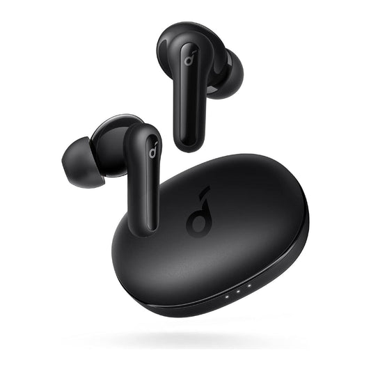 Soundcore by Anker Life P2 Mini, Full Wireless Earbuds, 10mm Drivers with Lots of Bass, Custom EQ, Bluetooth 5.2, 32h Playtime, USB-C for Fast Charging, Small Size for Commute, Work(Black) - NLMAX
