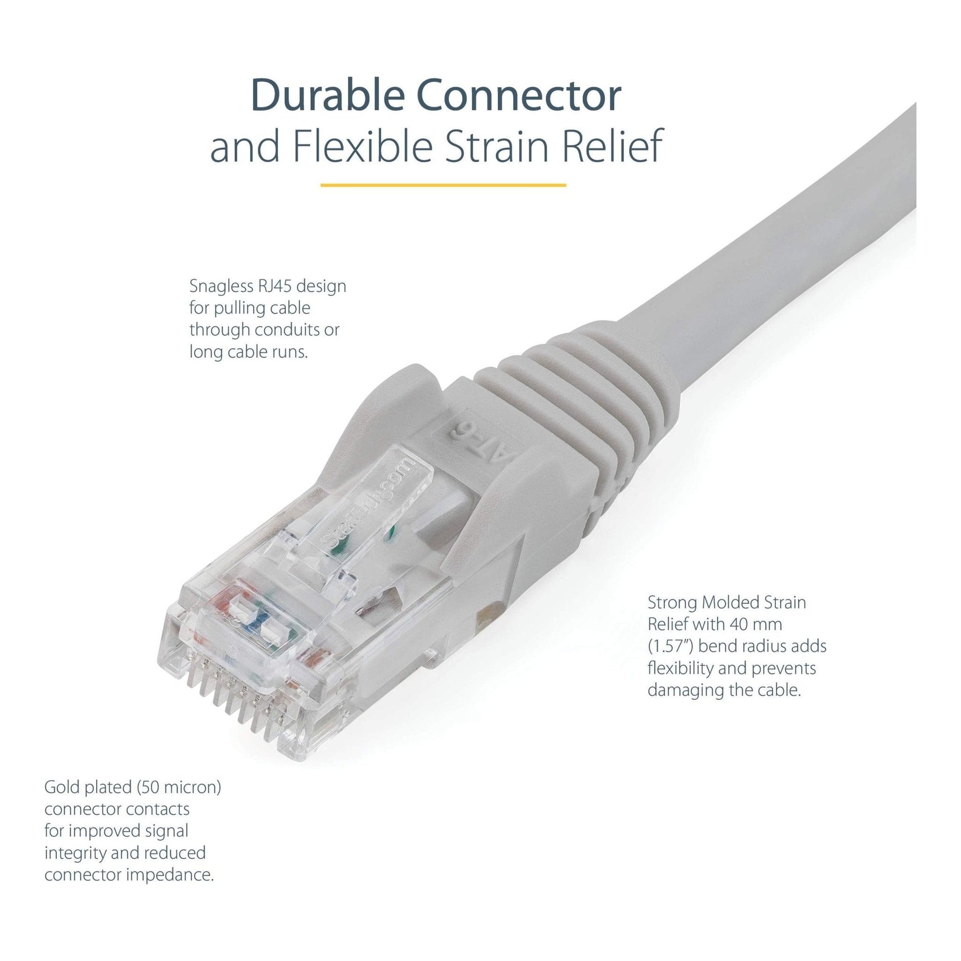 StarTech.com Cat6 patchkabel met snagless RJ45 connectors – 5 m, grijs - NLMAX