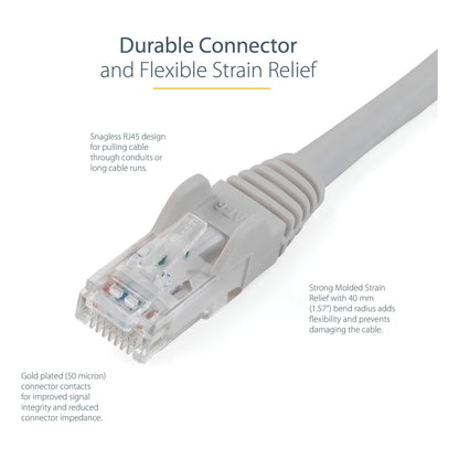 StarTech.com Cat6 patchkabel met snagless RJ45 connectors – 5 m, grijs - NLMAX