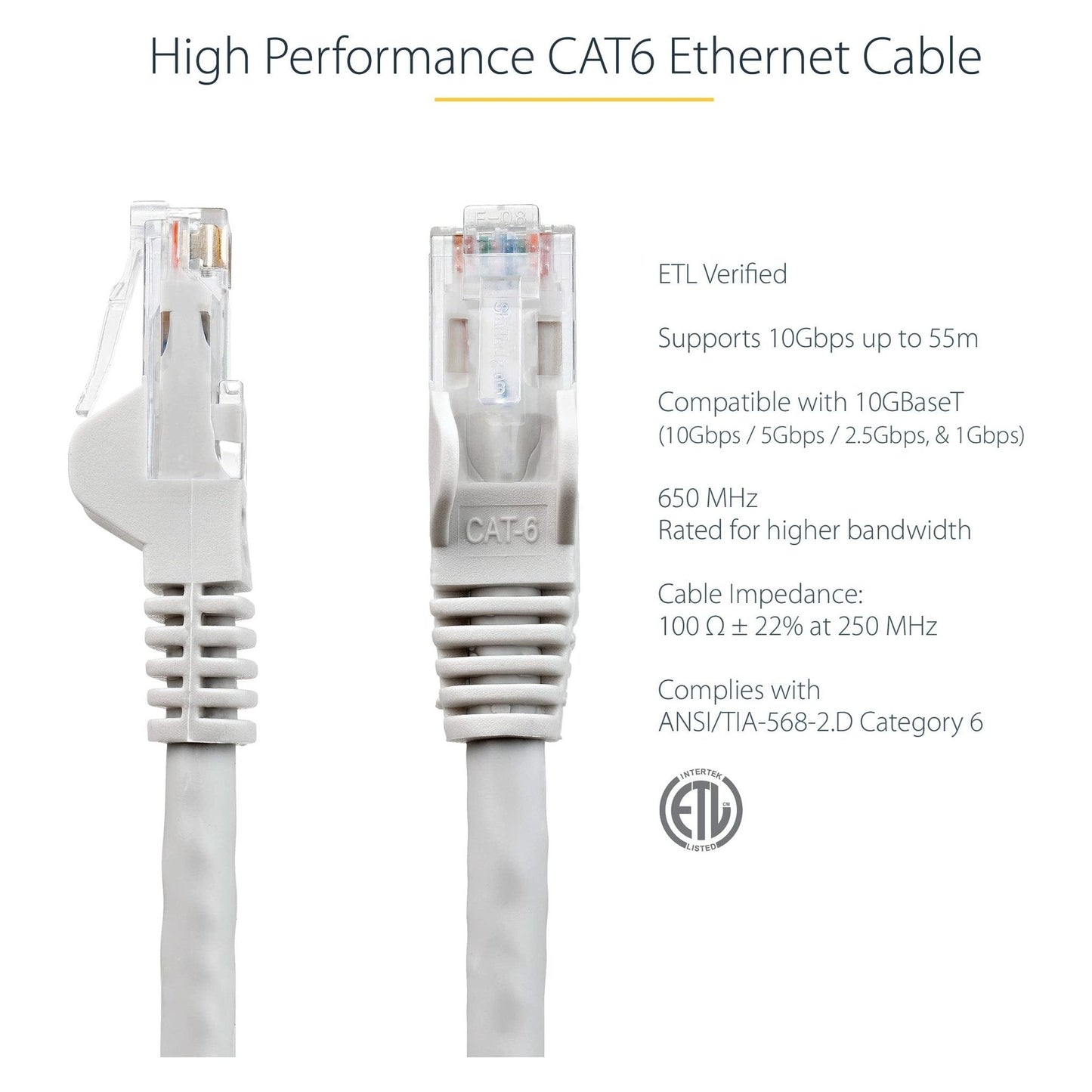 StarTech.com Cat6 patchkabel met snagless RJ45 connectors – 5 m, grijs - NLMAX
