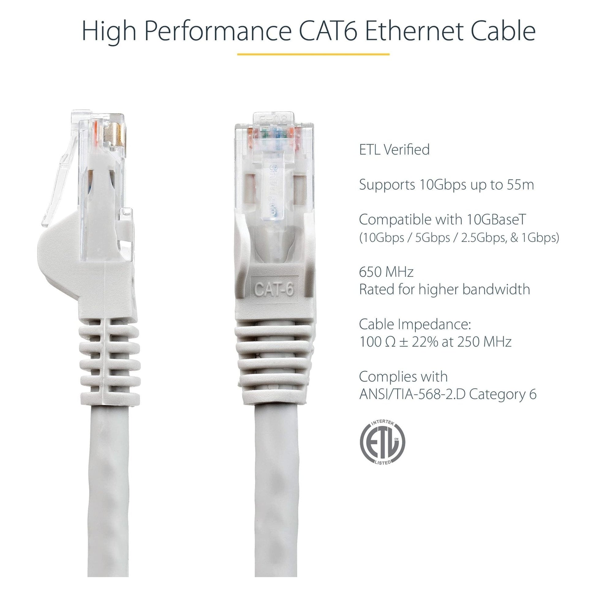 StarTech.com Cat6 patchkabel met snagless RJ45 connectors – 5 m, grijs - NLMAX