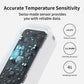 SwitchBot IP65 Buiten Binnenthermometer Hygrometer 3 Stuks, 120m Bluetooth Bereik, Koelkast Thermometer, Dauwpunt/VPD/Absolute Vochtigheid Sensor, Gratis Data Opslag Export, 2 Jaar Levensduur Batterij - NLMAX