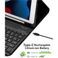 Toetsenbord case voor iPad Pro 11 2020, Bluetooth toetsenbordhoes met beschermhoes en pennenhouder - Keyboard case iPad 11 Pro - NLMAX