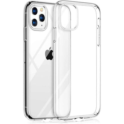 Transparante hoes voor iPhone 11 Pro Max + Screenprotector Tempered Glass Set 2in1 - NLMAX