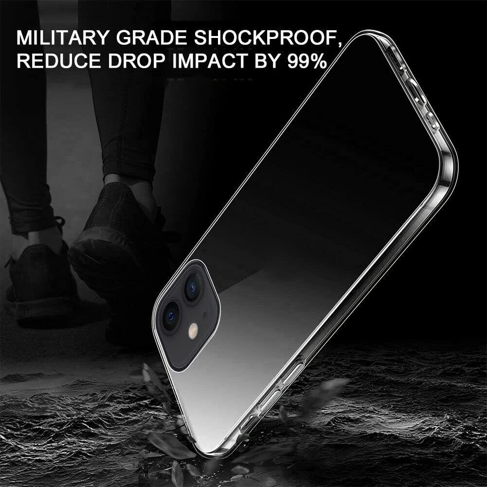 Transparante siliconen cover iPhone 11 Pro MAX Plus 2 gehard glas Screen Protector - NLMAX