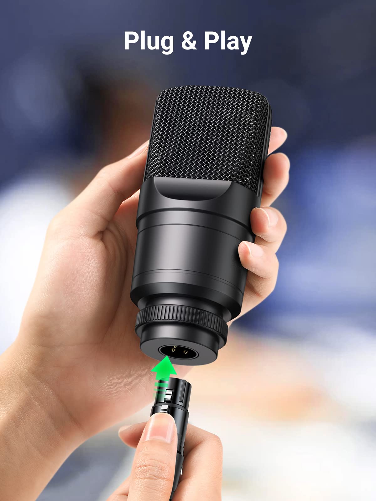 UGREEN XLR Cable XLR to XLR Microphone Cable Compatible with Microphone Speaker Mixer Camerer Amplifier etc.(2M) - NLMAX