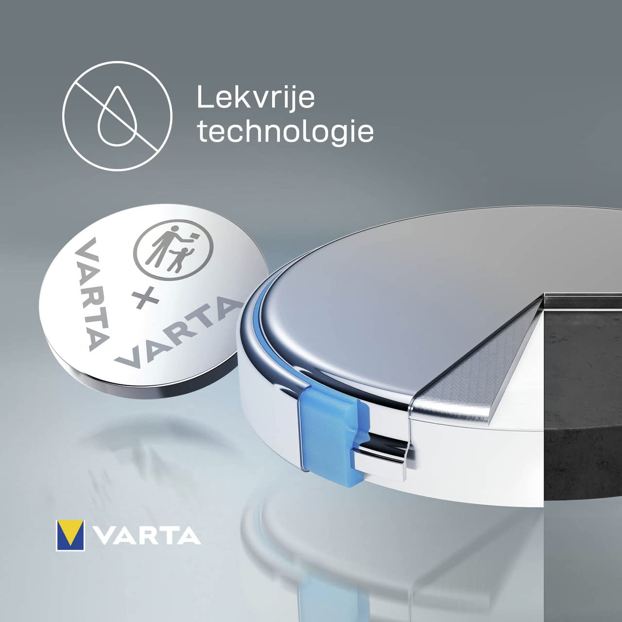 VARTA Batteries Electronics CR2032 Lithium button cell 3V battery, Button cells in original blister pack of 1 - NLMAX
